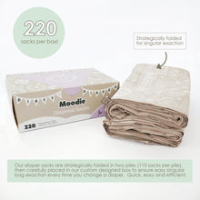 Load image into Gallery viewer, Baby Disposable Diaper Sacks |  LAVENDER Scented - 220 Pack
