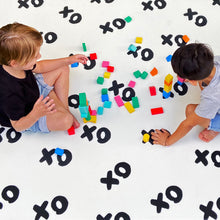 Load image into Gallery viewer, XoXo Zig Zag Luxe Foam Kids Play Mat | Cream &amp; Black | MEDIUM
