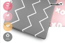 Load image into Gallery viewer, XoXo Zig Zag Luxe Foam Play Mat | Rose Pink &amp; Gray | LARGE
