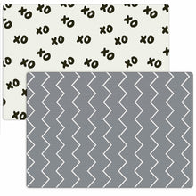 Load image into Gallery viewer, XoXo Zig Zag Luxe Foam Kids Play Mat | Cream &amp; Black | LARGE
