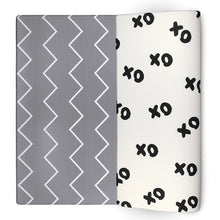 Load image into Gallery viewer, XoXo Zig Zag Luxe Foam Kids Play Mat | Cream &amp; Black | MEDIUM
